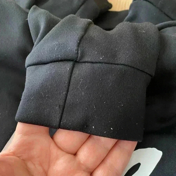 Nike Black Women's Sportswear Large Logo Hoodie Funnel Neck Hoodie S - Picture 11 of 12